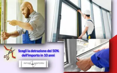 Scegli la detrazione in 10 Anni del 50% dell’importo
