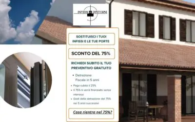 Sostituisci i tuoi Infissi e Porte con la Detrazione del 75% in 5 anni